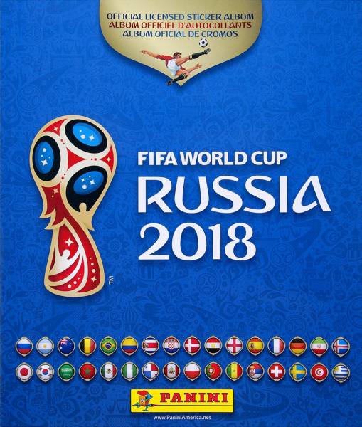 Portada del álbum oficial Panini del Mundial Rusia 2018